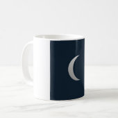 Tasse Simple Lune Phase en Ligne Art - Navy Profon (Devant gauche)