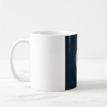Tasse Simple Lune Phase en Ligne Art - Navy Profon