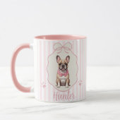 Tasse simple moderne avec nom et photo de l'animal (Gauche)