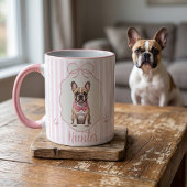 Tasse simple moderne avec nom et photo de l'animal