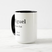 Tasse Simple pour Rat de Gym Minimal (Devant gauche)