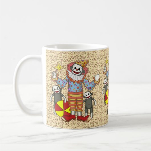Tasse Singe Chaussette Clown (Gauche)