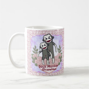 Tasse Singe Chaussette Grand-mère