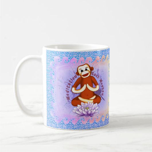 Tasse Singe Chaussette Lotus (Gauche)
