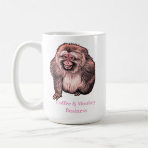 Tasse Singe qui Sourit - Personnalisable