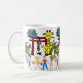 Tasse Singe Zoo Girafe (Gauche)