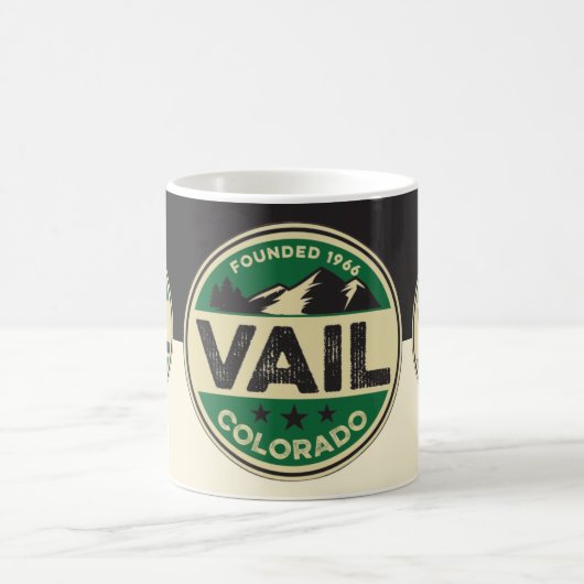 Tasse Ski Vail Black & Tan (Centre)