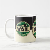 Tasse Ski Vail Black & Tan (Gauche)