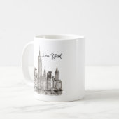 Tasse Skyline de New York (Devant gauche)