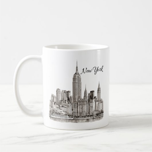 Tasse Skyline de New York (Gauche)