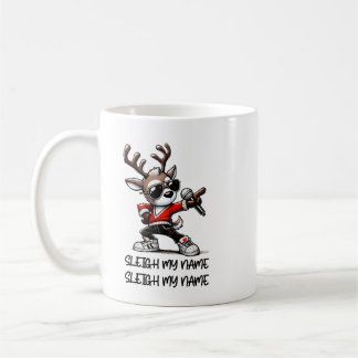 Tasse Sleigh My Name, Tasse de café drôle de Noël