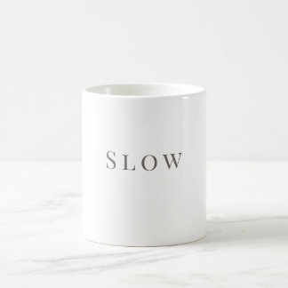 Tasse Slow – Conception de typographie minimale
