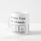 Tasse snob de nom de table périodique (Devant gauche)