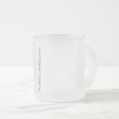 Tasse sociale en verre de logo de M3ZZ_TV (Devant droit)