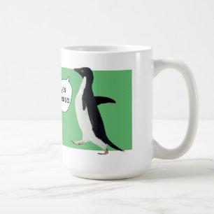 Tasse socialement maladroite de pingouin