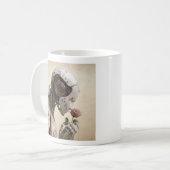 Tasse Solarpunk Robot & Rose (Devant gauche)