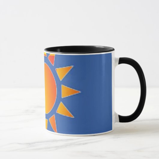 Tasse Soleil Orange Jaune (Droite)