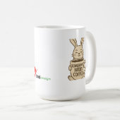 Tasse "Somebunny Needs Coffee" | Cadeau drôle de l (Devant droit)