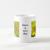 Tasse Sonnenblue, Aufschrift : Bonne journée (Centre)