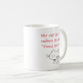 Tasse "Source de nourriture" pour chat (Devant droit)
