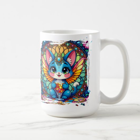 Tasse Sourire Plus, Inquiétez-vous Moins (Droite)