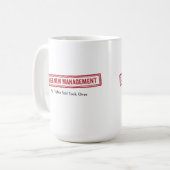 Tasse « Sous Nouvelle Direction » (Devant gauche)