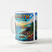Tasse souvenir de Duluth North Shore Minnesota (Devant gauche)