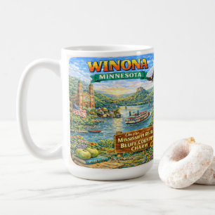Tasse souvenir de Winona, MN Minnesota