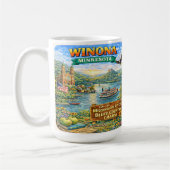 Tasse souvenir de Winona, MN Minnesota (Gauche)
