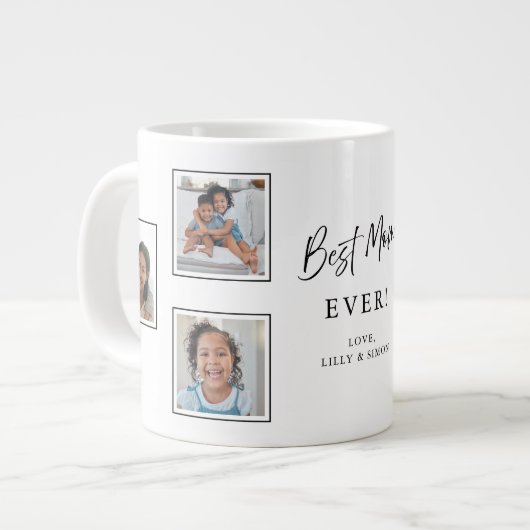 Tasse souvenir multi‑photos Meilleure maman (Devant gauche)