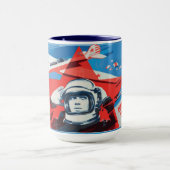 Tasse soviétique unique et colorée du cosmonaute (Centre)