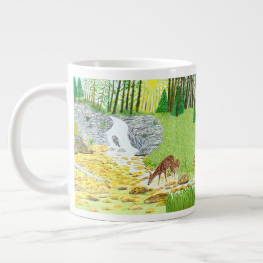Tasse spéciale biche et faon (Gauche)
