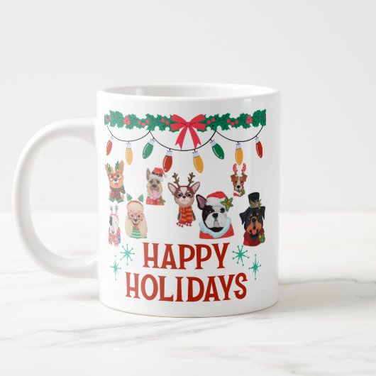 tasse spéciale café toit de Noël (Gauche)