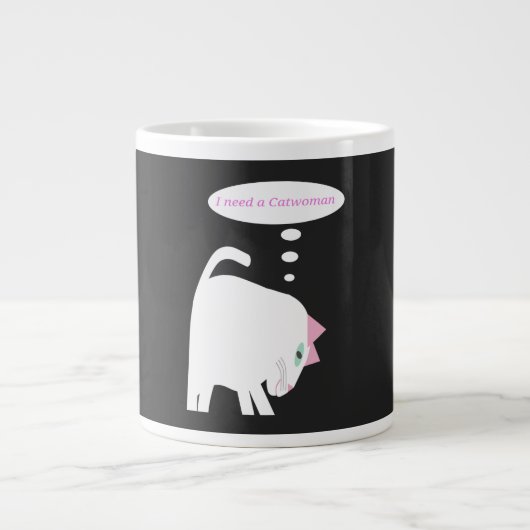 Tasse spéciale Chat Pensif (Devant)