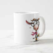 Tasse Spéciale Chèvre Fantaisiste avec Lunettes (Devant droit)