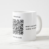 tasse spéciale code QR de l'entreprise (Devant droit)