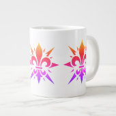 Tasse spéciale "Fleur-de-lis stylisée" (Devant droit)