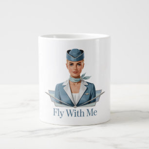 Tasse spéciale Hôtesse de l'air scandinave