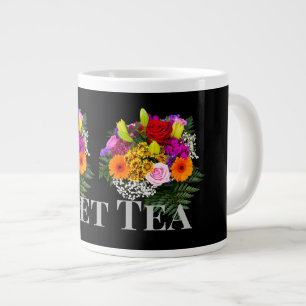 Tasse Spéciale Mug Image Fleur Texte Thé sucré nom