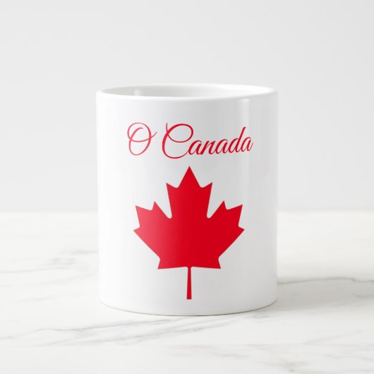 Tasse spéciale O Canada & feuille d'érable canadie (Devant)