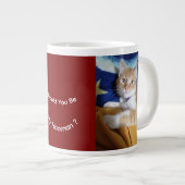Tasse Spéciale Photo de Chat 'Sois Mon Hooman' (Devant droit)