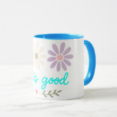 Tasse Spring Daisy, Tasse de café Fleur Pastel Boh (Devant droit)