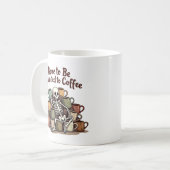 Tasse squelette de dépendance au café (Devant gauche)