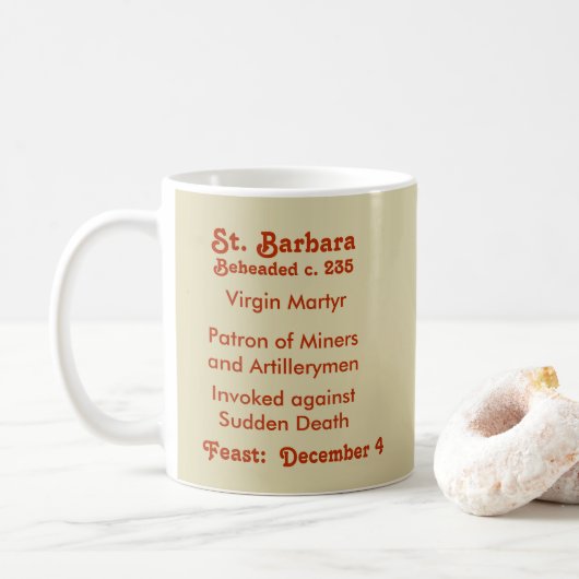 Tasse St. Barbara (BK 001) 1c (Avec donut)