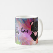 Tasse staffy noire (Devant droit)