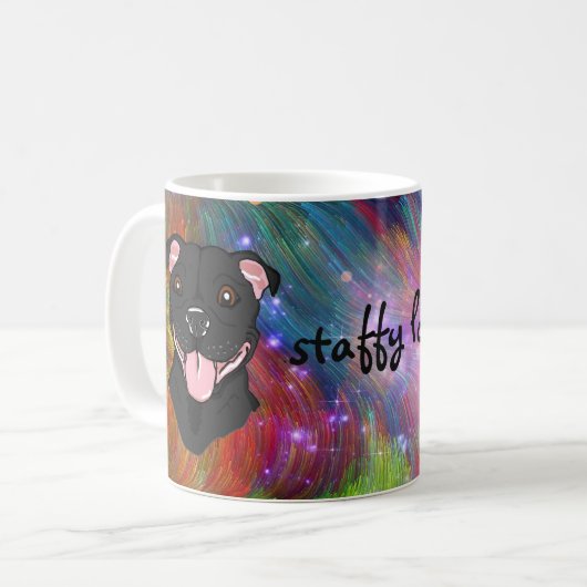 Tasse staffy noire (Devant gauche)