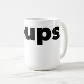 Tasse Steups - Noir (Devant droit)