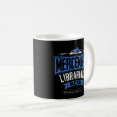 Tasse stipendiaire de bibliothécaire (bleue) (Devant droit)