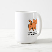 Tasse Stop à ton regard, tu me fais rougir (Devant droit)