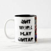Tasse stoppée importante de guitare de jeu de (Gauche)